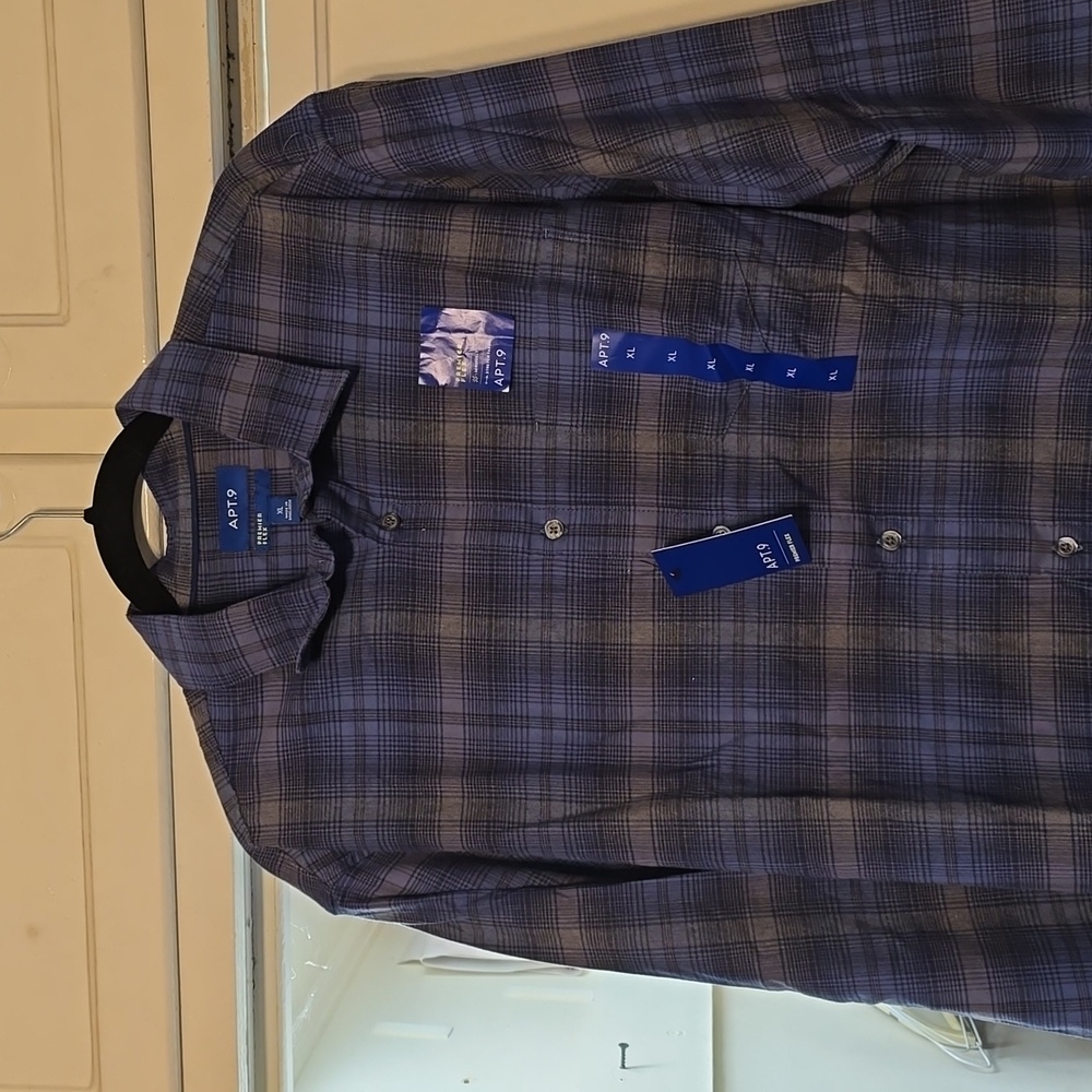 XL mens super soft flannel style dress shirt